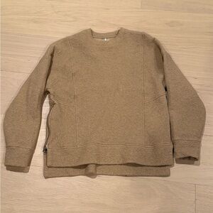 Calia Camel women’s Textured Tunic Sweatshirt Top - xs